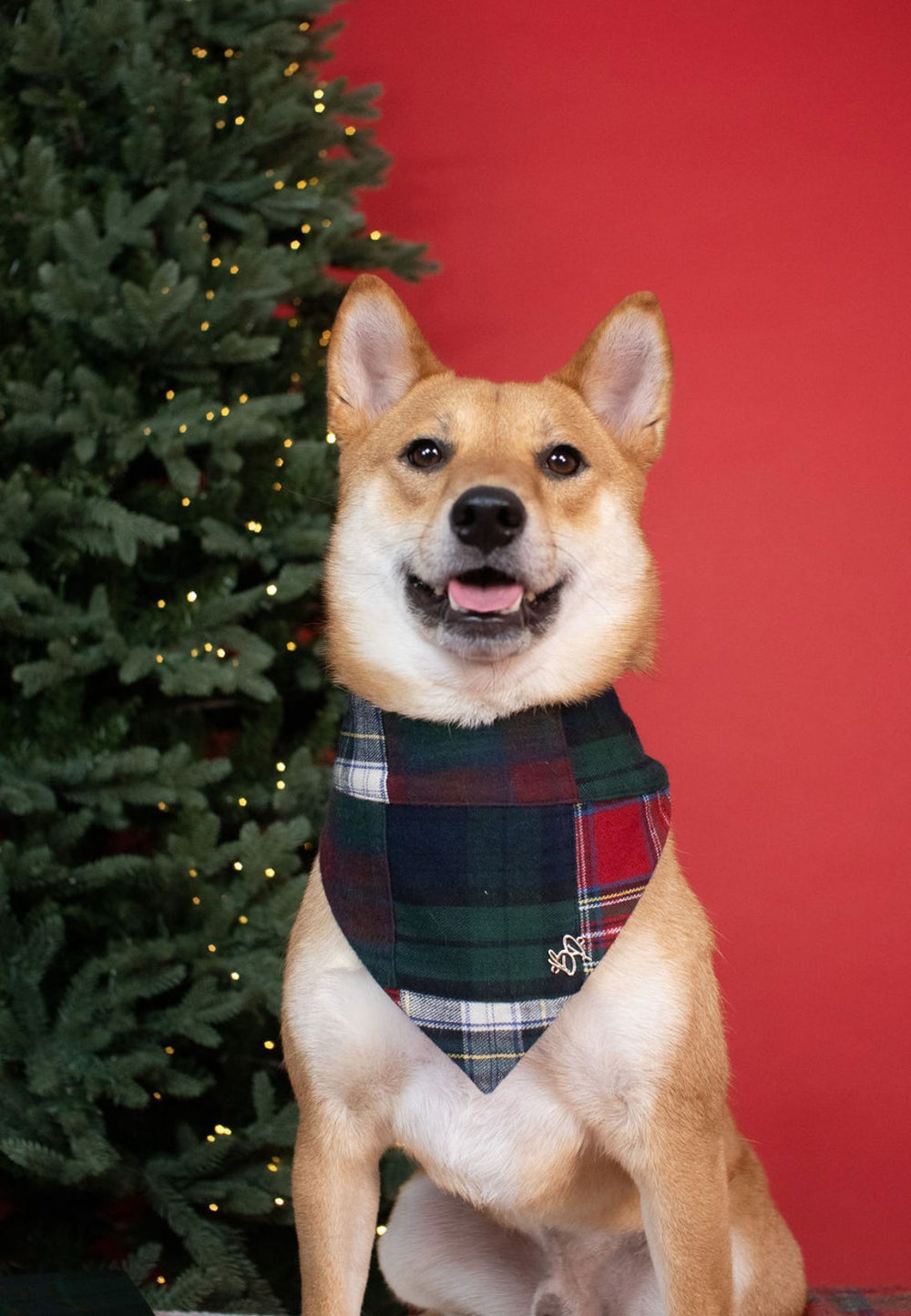 Christmas Patchwork Check Bandana