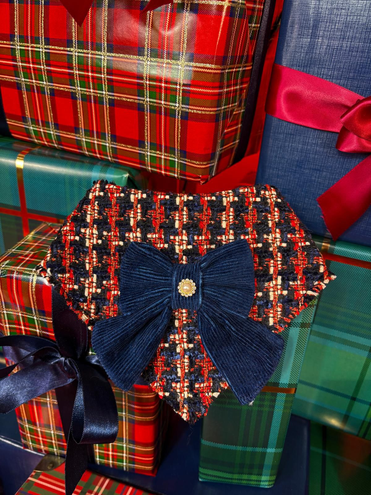 Holiday Tweed Royale Bandana